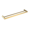 Stainless steel brushed gold 600mm double towel rail