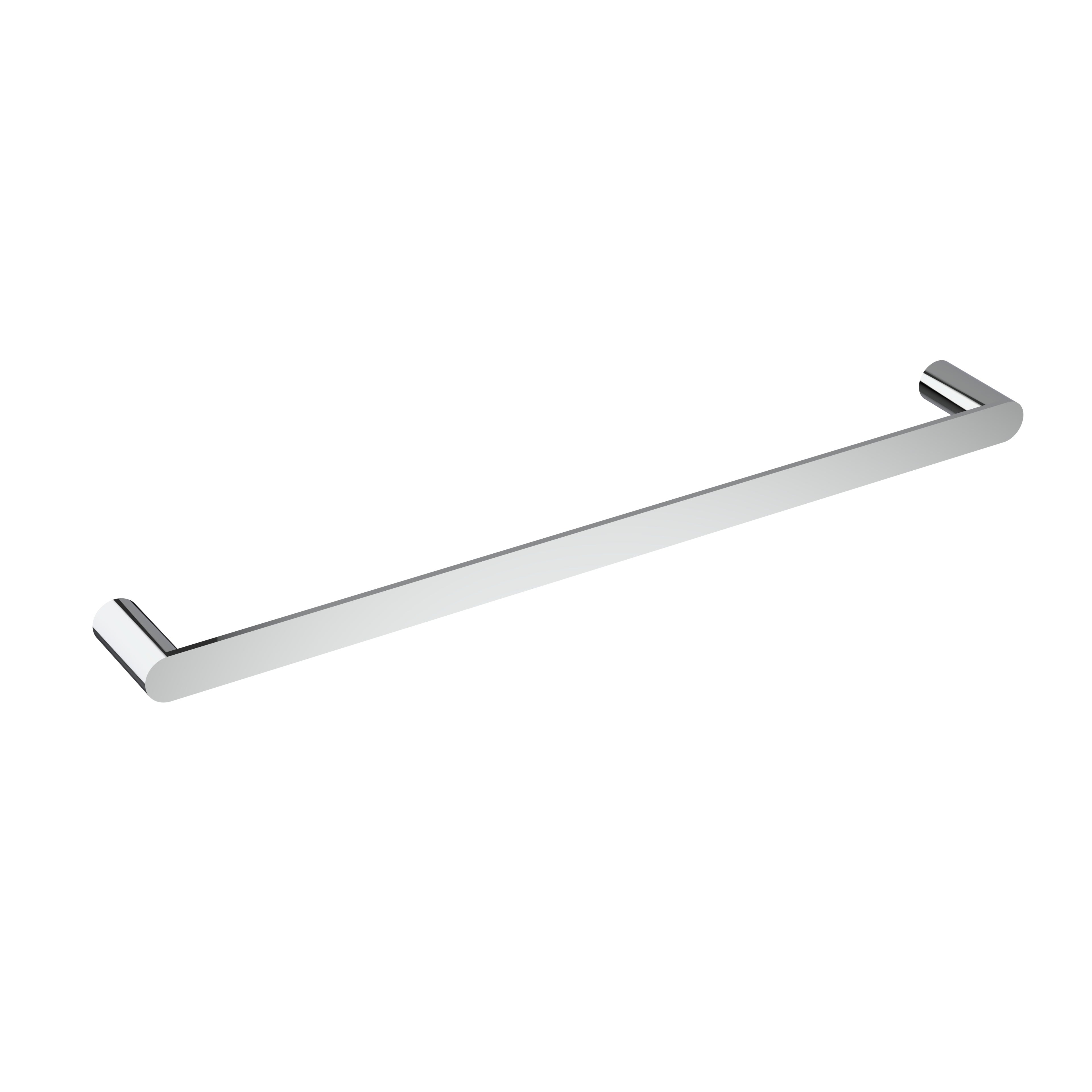 Stainless steel chrome 800mm single towel rail